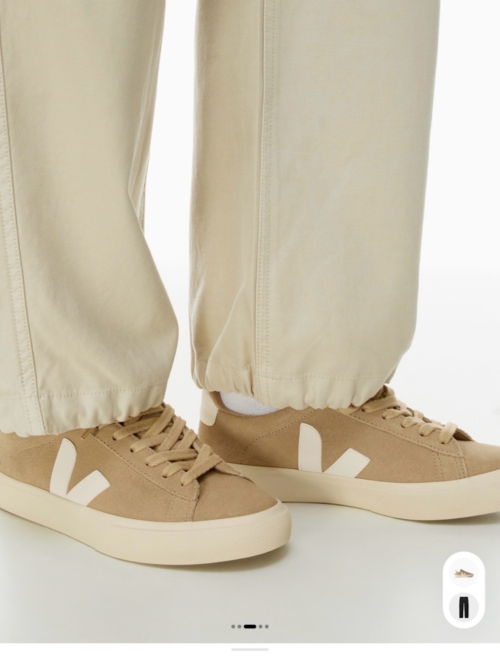 VEJA Campo - Suede Low-Top Sneakers in Tan